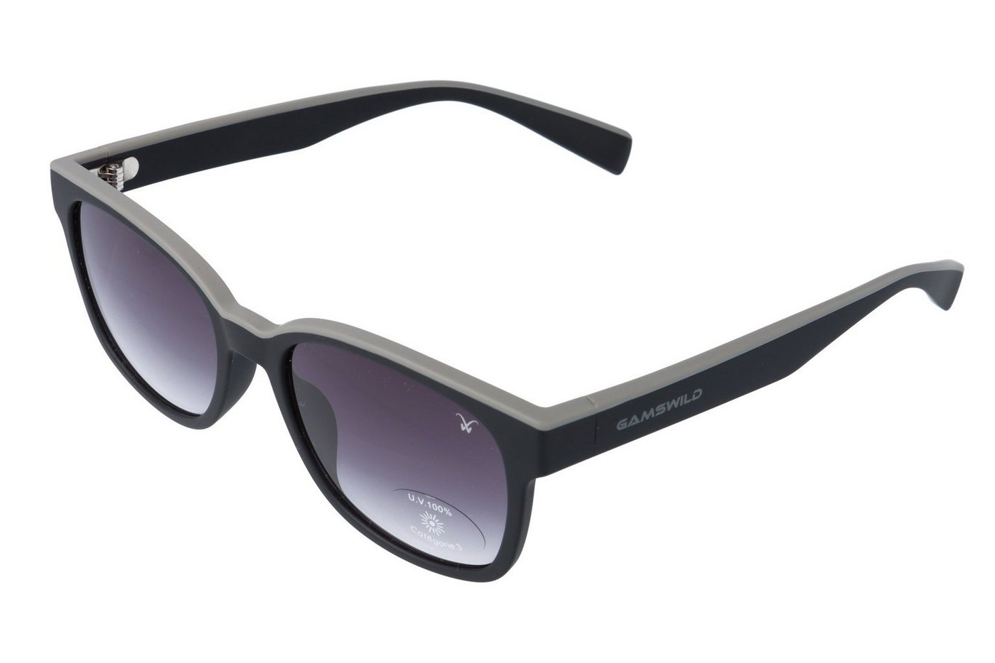 Gamswild Sonnenbrille UV400 GAMSSTYLE Modebrille zweifrabig Damen Herren Unisex Modell WM7332 in lila, grün, grau von Gamswild