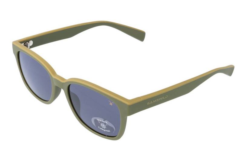 Gamswild Sonnenbrille UV400 GAMSSTYLE Modebrille zweifrabig Damen Herren Unisex Modell WM7332 in lila, grün, grau von Gamswild