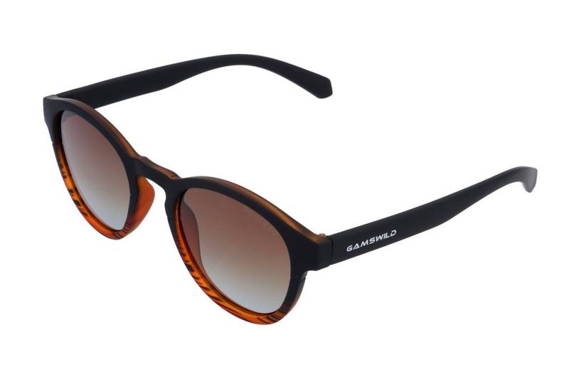 Gamswild Sonnenbrille UV400 NEU GAMSSTYLE Modebrille Rubbertouch verspiegelt getönt Modell WM6224 in braun, rot und lila von Gamswild