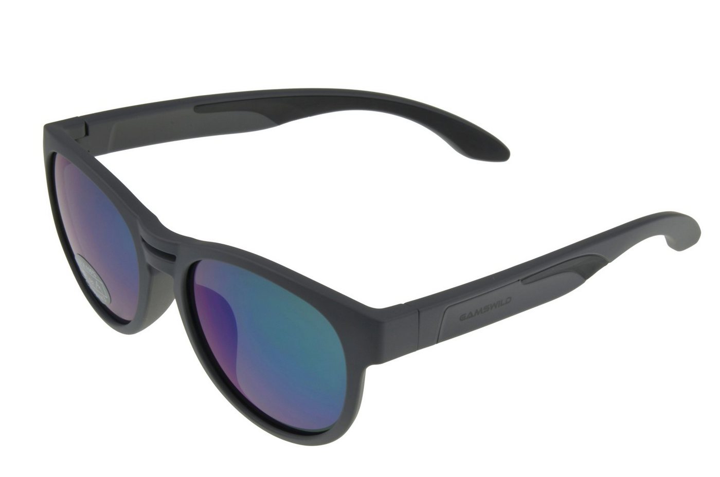 Gamswild Sonnenbrille UV400 GAMSKIDS Jugendbrille 5 -10 J. Kinderbrille verspiegelt kids Unisex Modell WJ5022 in blau, grau-grün, grau-rot von Gamswild