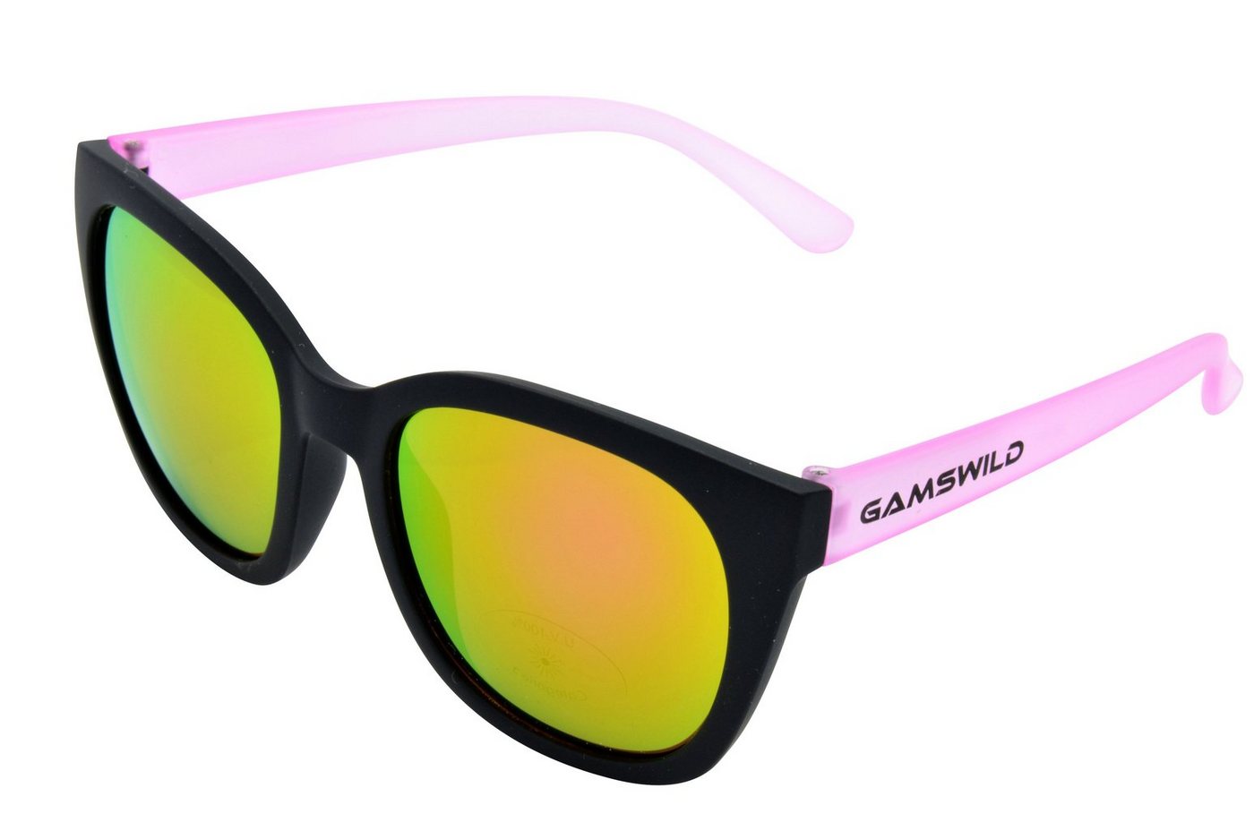 Gamswild Sonnenbrille UV400 GAMSKIDS Jugendbrille 8-18 Jahre Kinderbrille Mädchen Damen kids Modell WJ7517 in blau, pink, grau, halbtransparenter Rahmen von Gamswild