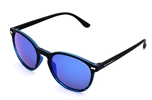 Gamswild Sonnenbrille WM1220 GAMSSTYLE Mode Brille Damen Herren Unisex Softtouch | braun | blau | pink | rot-orange | G15 | grün-türkis, Farbe: Blau von Gamswild