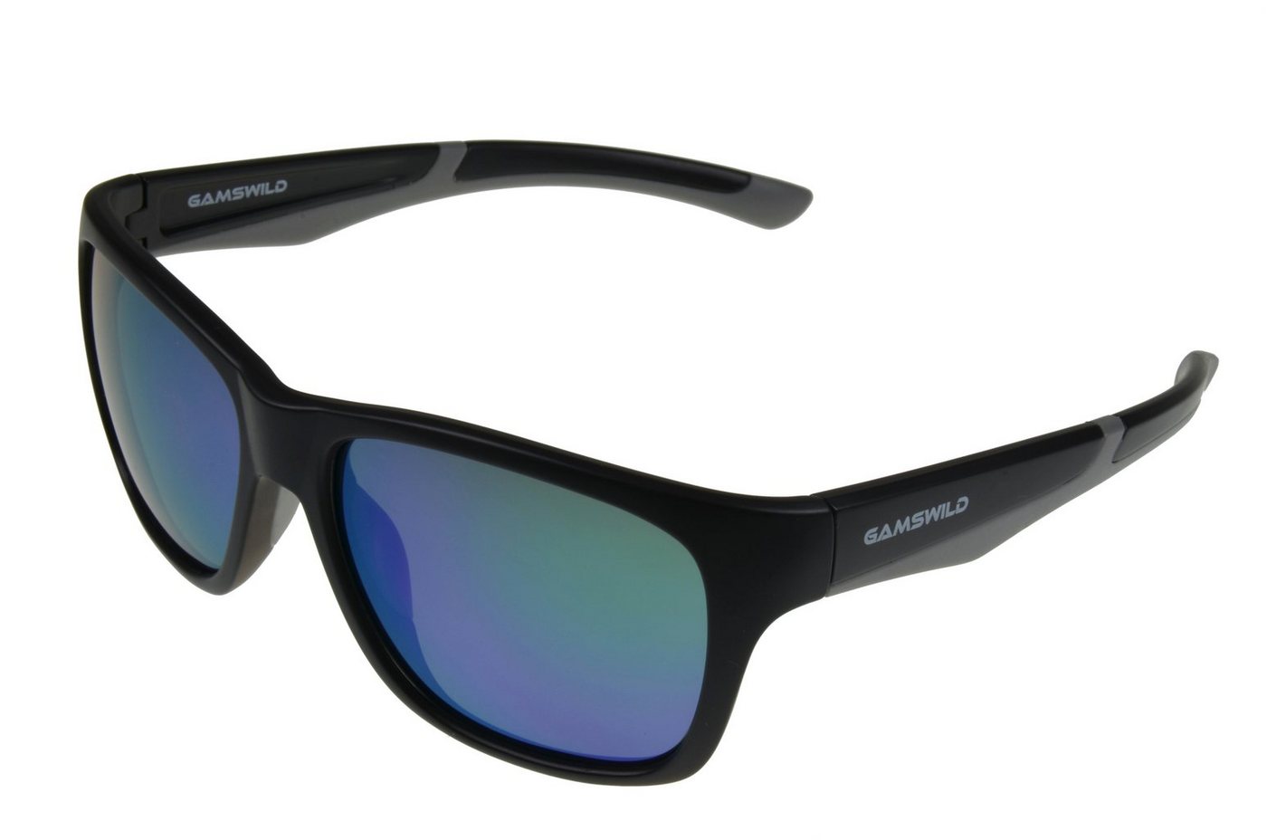 Gamswild Sonnenbrille UV400 GAMSSTYLE Modebrille TR90 Komfortbügel Damen Herren Unisex Modell WM4934 in, grün, schwarz-grün, blau/grau -transparent von Gamswild