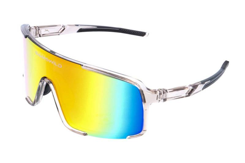 Gamswild Sportbrille UV400 Sonnenbrille Skibrille Fahrradbrille extra große Scheibe Damen, Herren Modell WS7440 in grün, blau, transparent von Gamswild