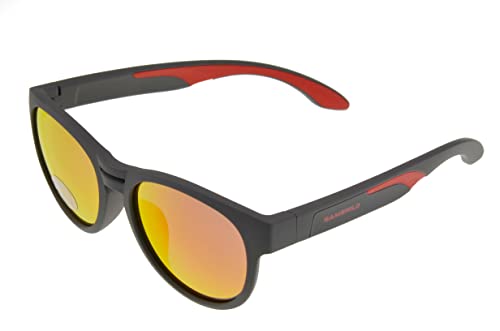 Gamswild WJ5022Sonnenbrille Kinderbrille 5-10 Jahre Jugendbrille Mädchen Jungen Unisex kids | blau | grau-rot | grau-grün | GAMSKIDS, Farbe: grau/Rot von Gamswild