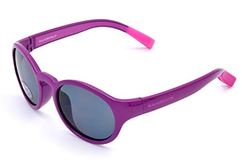 Gamswild WK5417 Sonnenbrillen Kinderbrille ca. 5-10 Jahre Kleinkindbrille kids Mädchen Jungen Unisex | blau | grün | lila | GAMSKIDS, Farbe: Lila von Gamswild