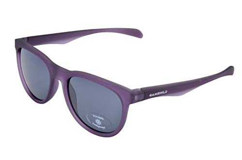 Gamswild WM7526 Sonnenbrille GAMSSTYLE Mode Brille Damen Herren halbtransparent Unisex | grün | violett, Farbe: Violett von Gamswild
