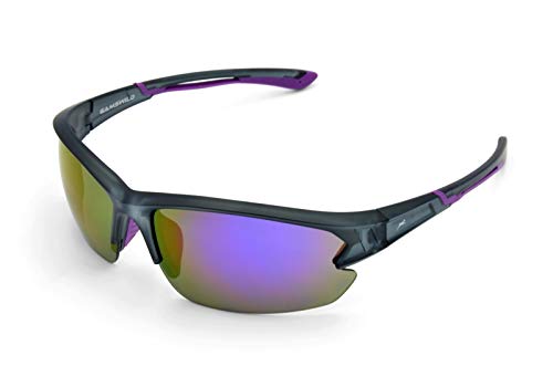 Gamswild WS6028 Sonnenbrille Sportbrille Skibrille Fahrradbrille Herren Damen Unisex | blau | rot-orange | violett, Farbe: violett von Gamswild