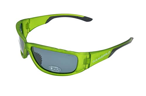 Gamswild WS9331 Sonnenbrille Sportbrille Skibrille Fahrradbrille Herren Damen Unisex | rot | blau | grün, Farbe: Grün von Gamswild