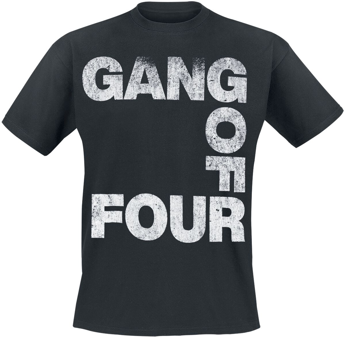 Gang Of Four Logo T-Shirt schwarz in XL von Gang Of Four