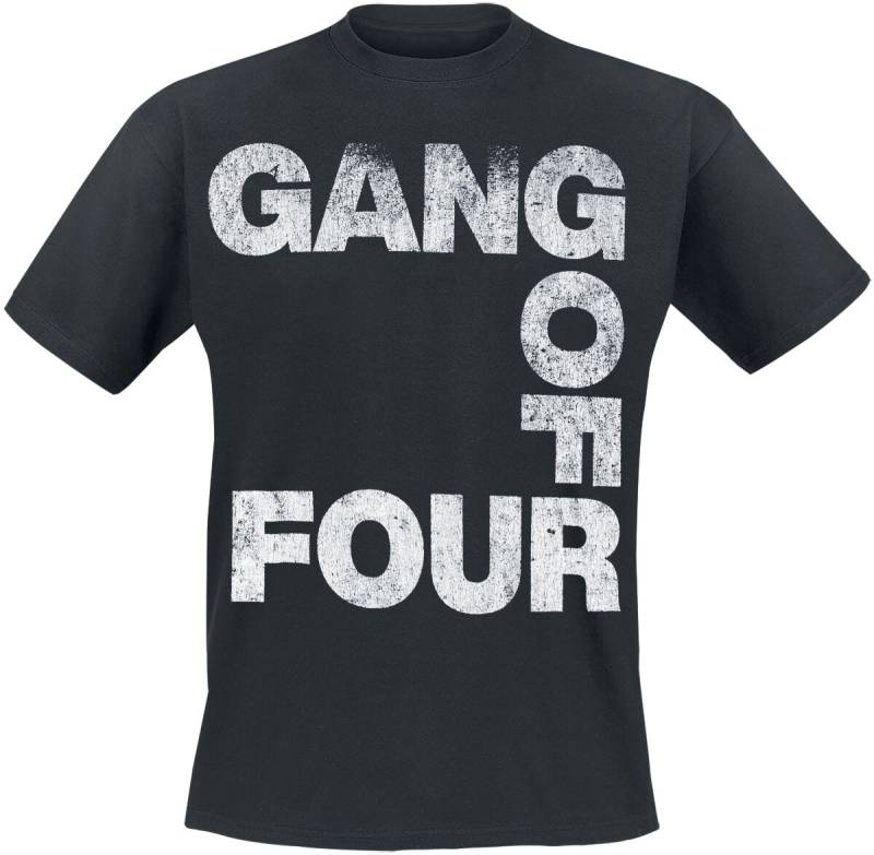 Gang Of Four T-Shirt - Logo - S bis XXL - für Männer - Größe L - schwarz  - Lizenziertes Merchandise! von Gang Of Four