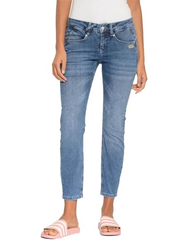 Gang Damen Jeans 94Nele X-Cropped (DE/NL/SE/PL, Bundweite, 26, Regular, Regular, 7348 Dark Summer) von Gang