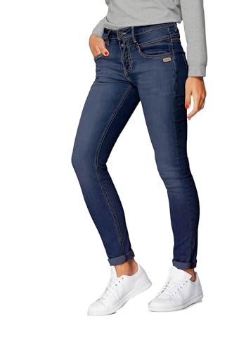 Gang Damen Jeans Medina Skinny (DE/NL/SE/PL, Bundweite, 29, Regular, Regular, Dark Blue) von Gang