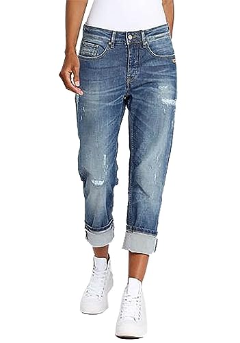 Gang Damen Jeans Nica Boyfriend (27W, 7956 Mid Blue) von Gang