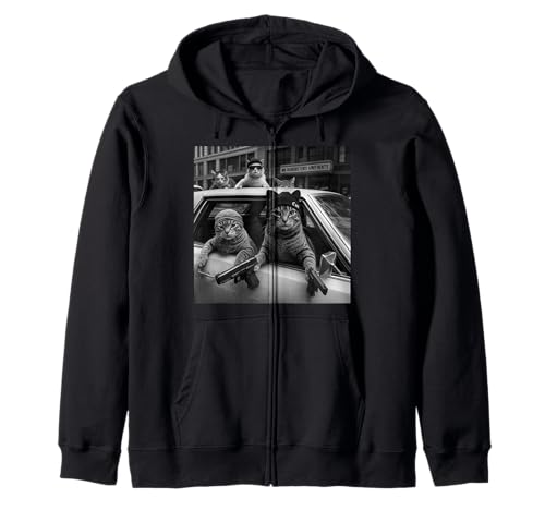 Lustiges Gangster-Katzen-T-Shirt für Männer und Frauen, Liebhaber, Katze, Straße, Grafik Kapuzenjacke Lustiges Gangster-Katzen-T-Shirt für Männer und Frauen, Liebhaber, Katze, Straße, Grafik Kapuzenjacke von Gangster Cats Co.