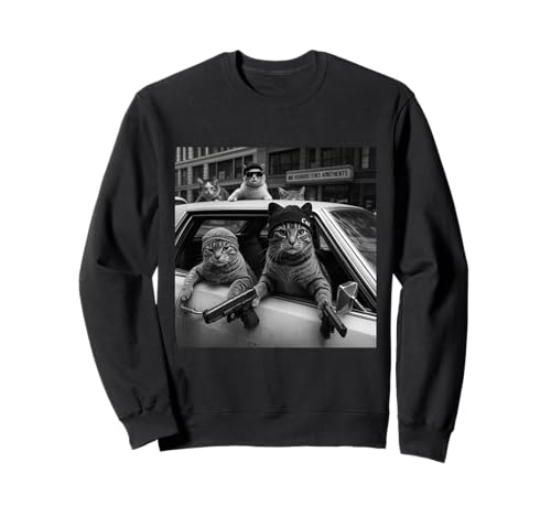 Lustiges Gangster-Katzen-T-Shirt für Männer und Frauen, Liebhaber, Katze, Straße, Grafik Sweatshirt Lustiges Gangster-Katzen-T-Shirt für Männer und Frauen, Liebhaber, Katze, Straße, Grafik Sweatshirt von Gangster Cats Co.
