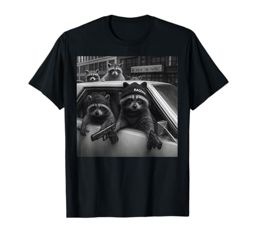 Lustiges Gangster Waschbären für Männer und Frauen, T-Shirt Lustiges Gangster Waschbären für Männer und Frauen, T-Shirt von Gangster Raccoons