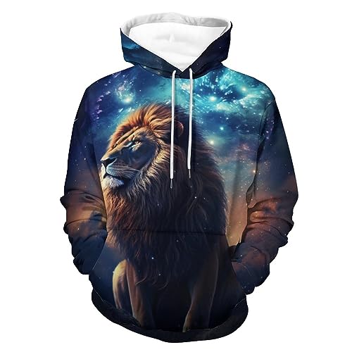 Ganiokar 3D-Druck Löwe Hoody Neuheit Hoodies Männer Frauen Casual Pullover, Farbe 2, X-Large Ganiokar 3D-Druck Löwe Hoody Neuheit Hoodies Männer Frauen Casual Pullover, Farbe 2, X-Large von Ganiokar