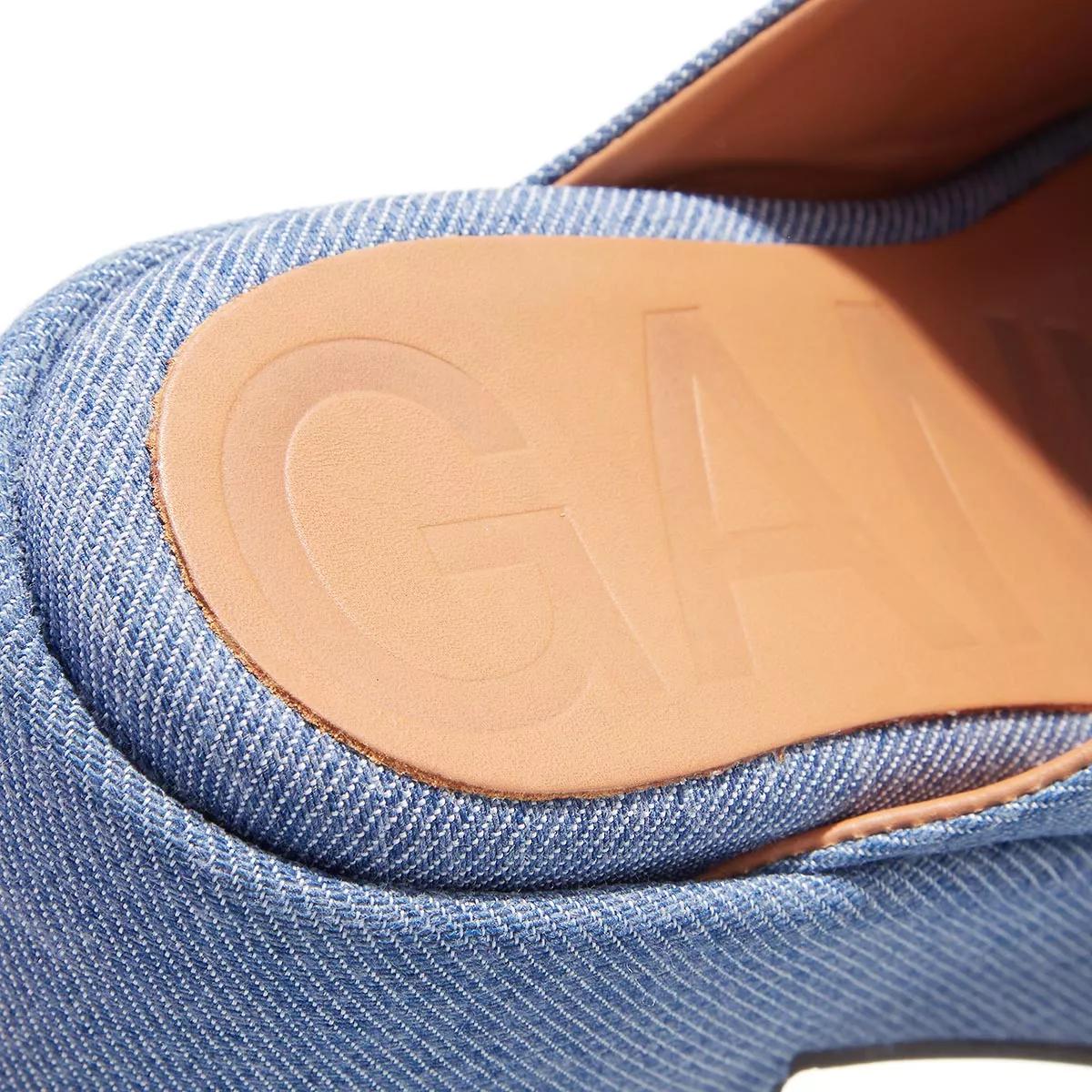 GANNI Sandalen & Sandaletten - Retro Flatform Wedge Mule - Gr. 41 (EU) - in Blau - für Damen von Ganni