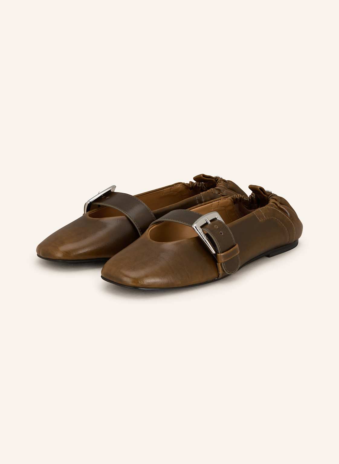 Ganni Ballerinas braun von Ganni