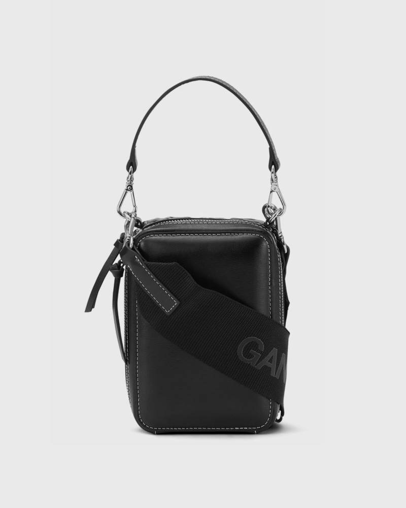 Ganni Banner Camera Bag women Handbags|Messenger & Crossbody Bags black in Größe:ONE SIZE von Ganni