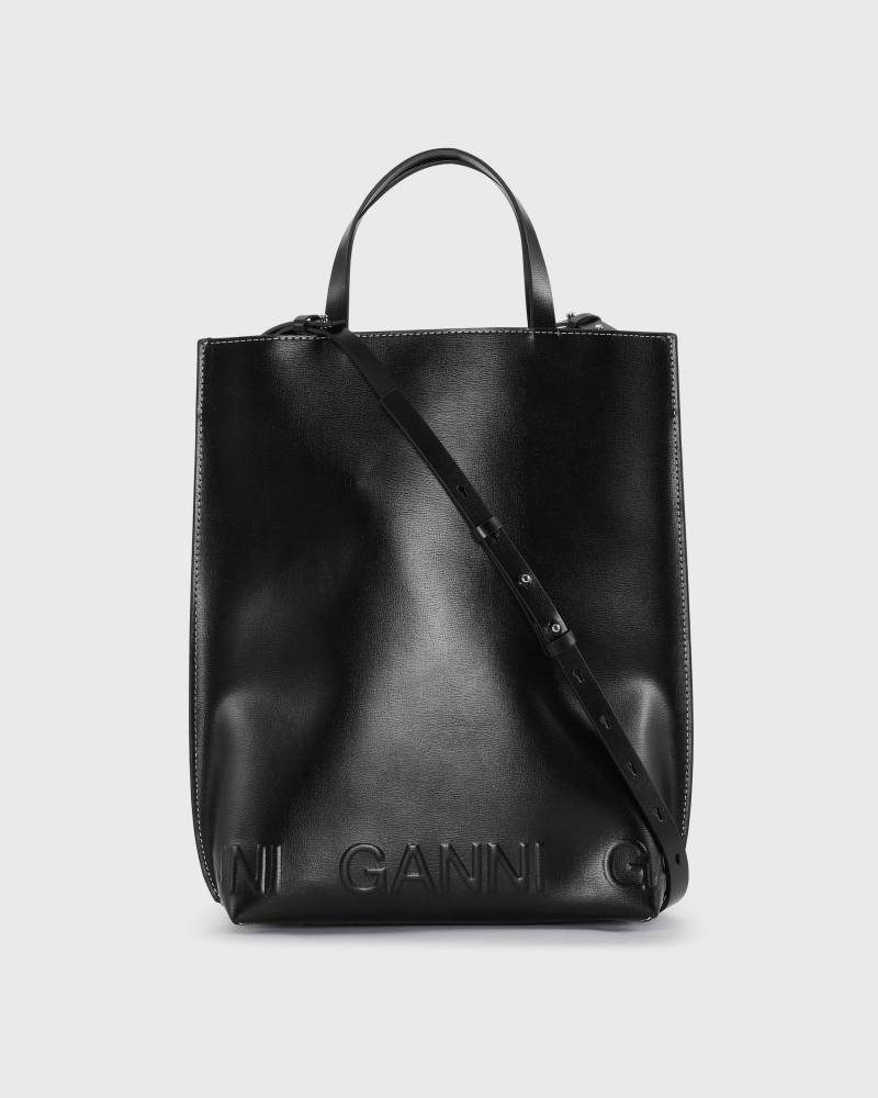 Ganni Banner Medium Tote women Tote & Shopping Bags black in Größe:ONE SIZE von Ganni