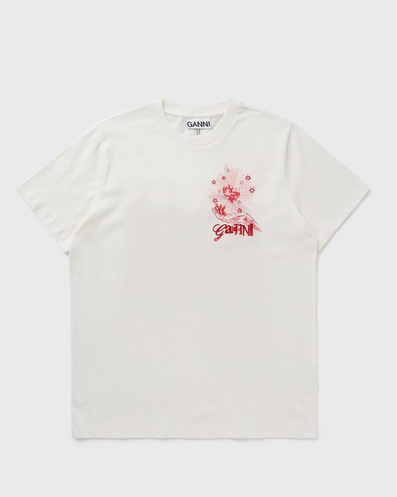 Ganni Basic Jersey Celestial Poster Relaxed T-shirt women Shortsleeves beige in Größe:XS Ganni Basic Jersey Celestial Poster Relaxed T-shirt women Shortsleeves beige in Größe:XS von Ganni