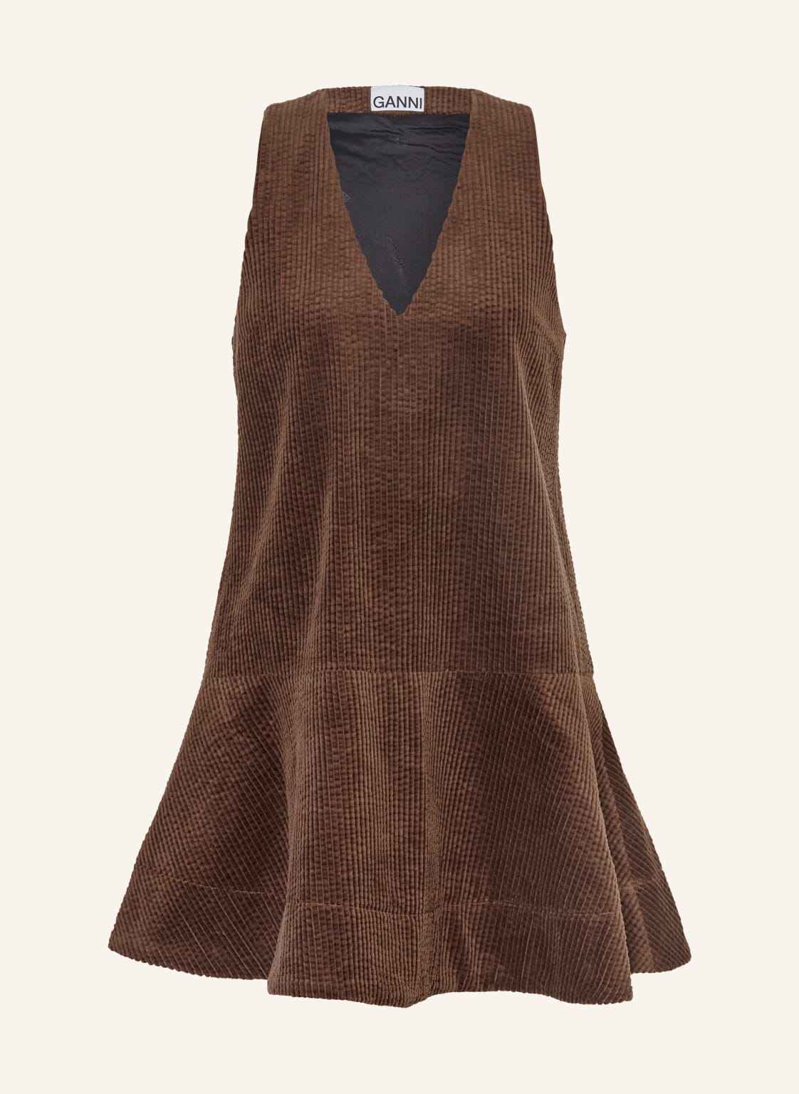 Ganni Cordkleid braun von Ganni
