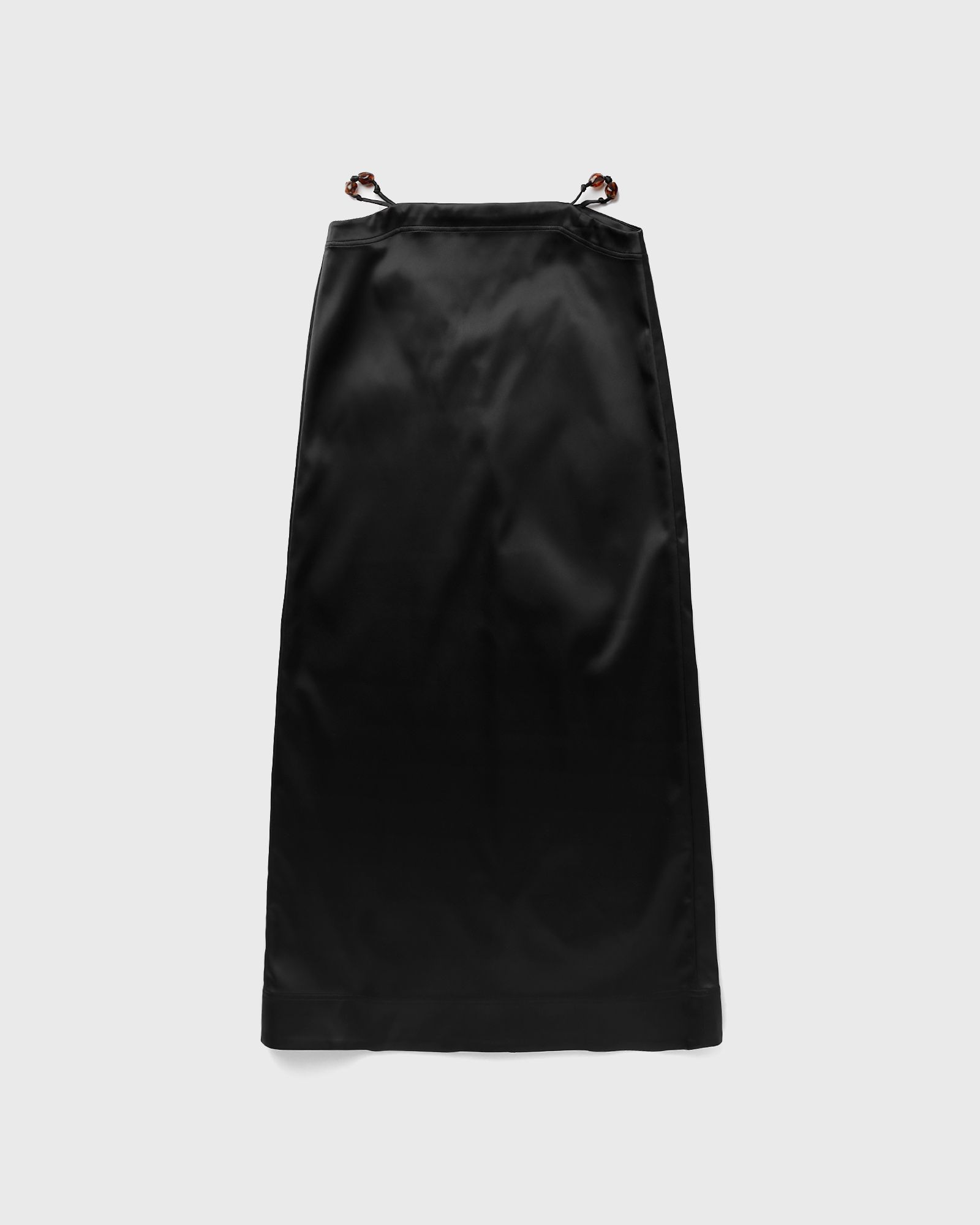 Ganni Double Satin Maxi Skirt women Skirts black in Größe:S von Ganni