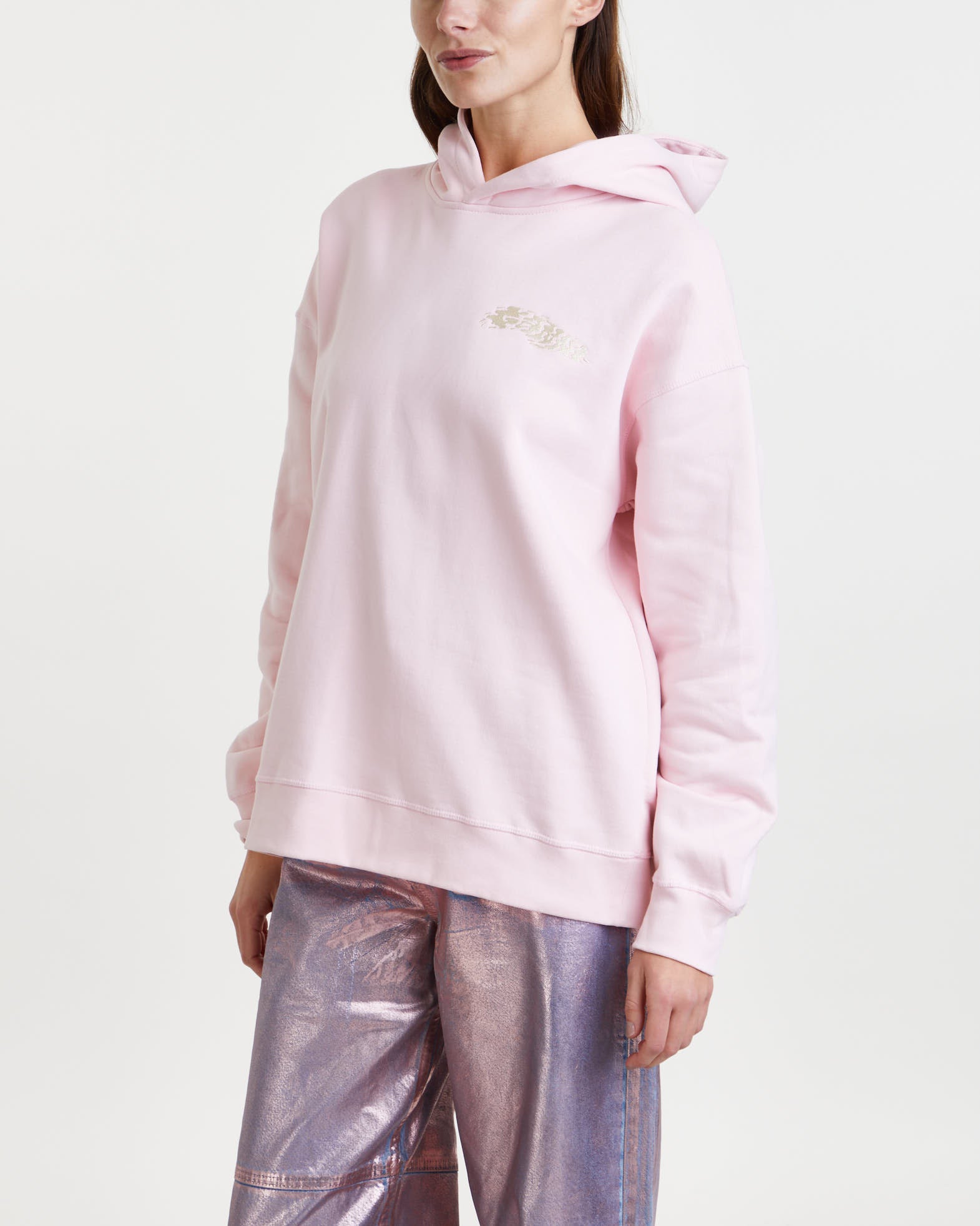 Ganni Hoodie Isoli Ganni Oversized Pink von Ganni