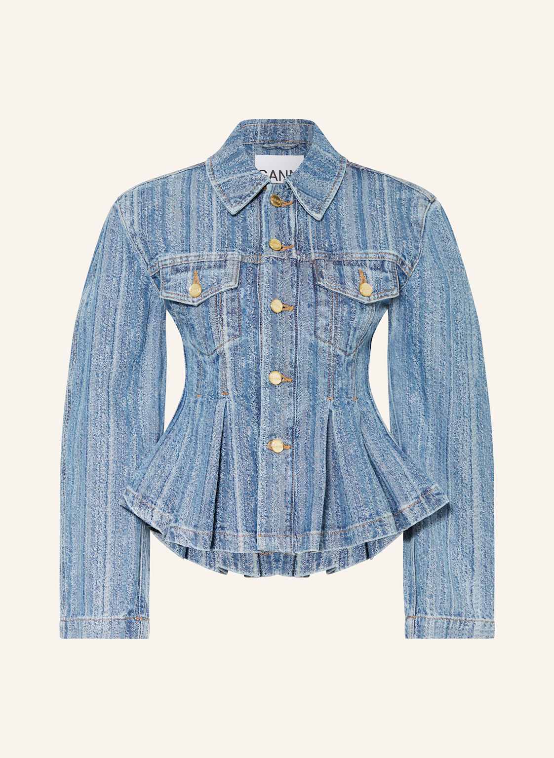 Ganni Jeansjacke blau von Ganni