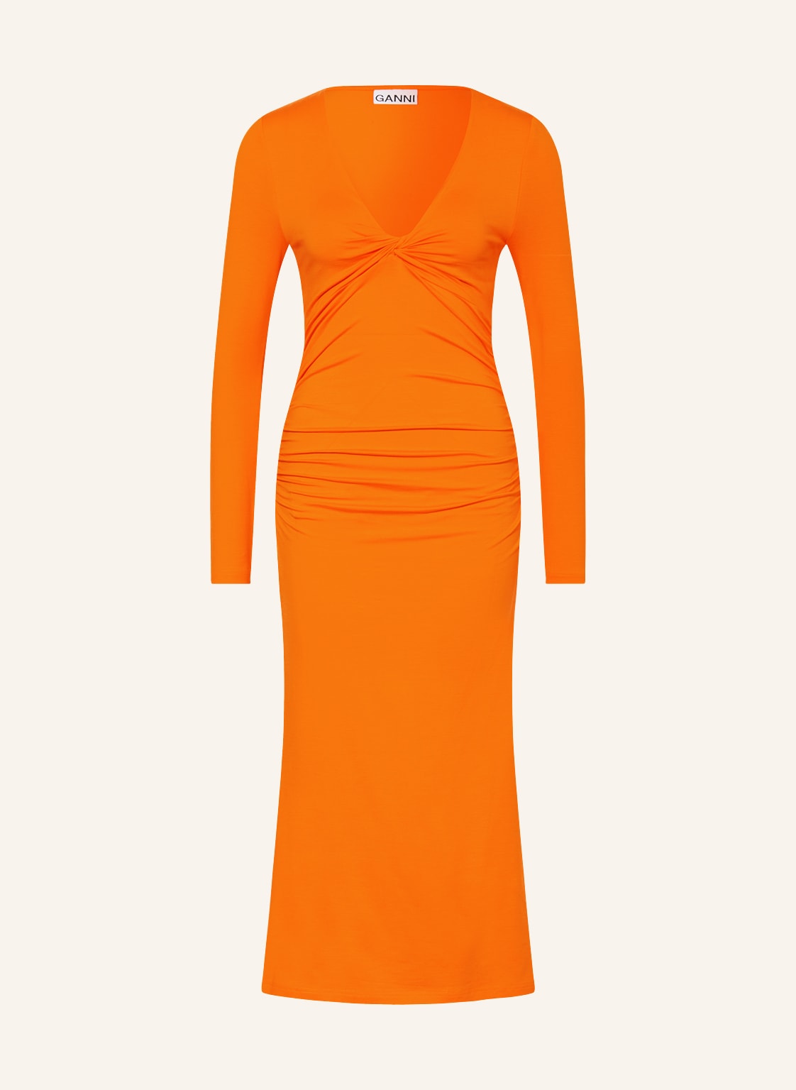 Ganni Jerseykleid orange von Ganni