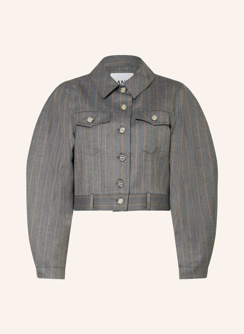 Ganni Kastenjacke grau von Ganni