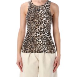 Ganni Leopard Ripptanktop von Ganni