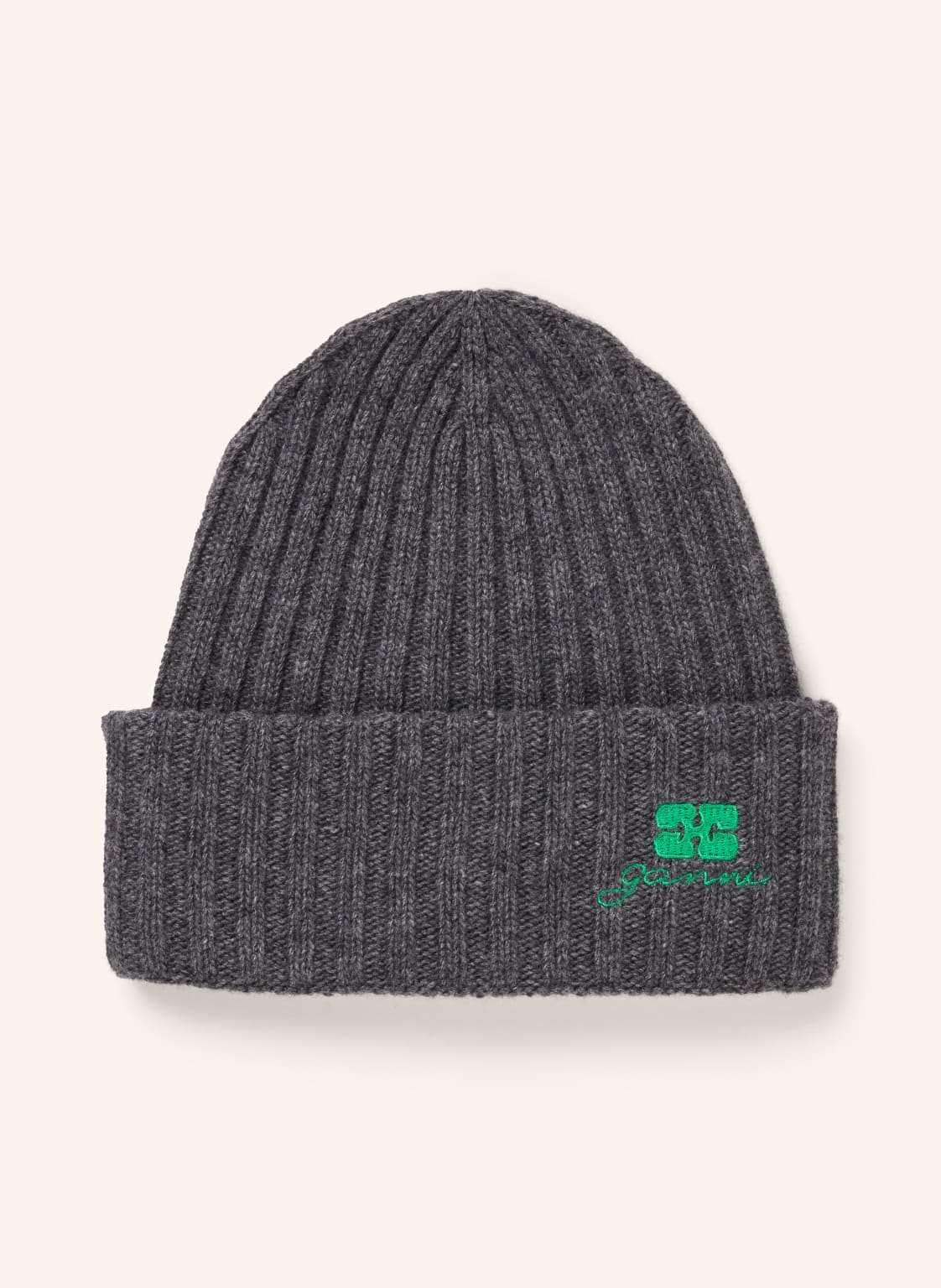 Ganni Mütze grau von Ganni