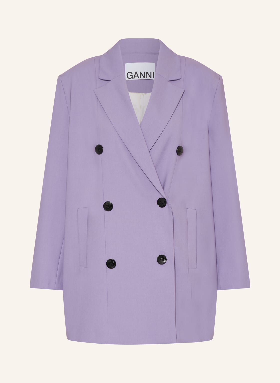 Ganni Oversized-Blazer lila von Ganni