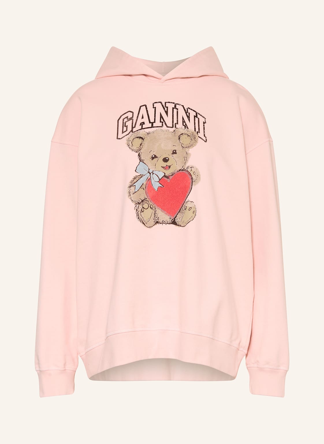 Ganni Oversized-Hoodie rosa von Ganni