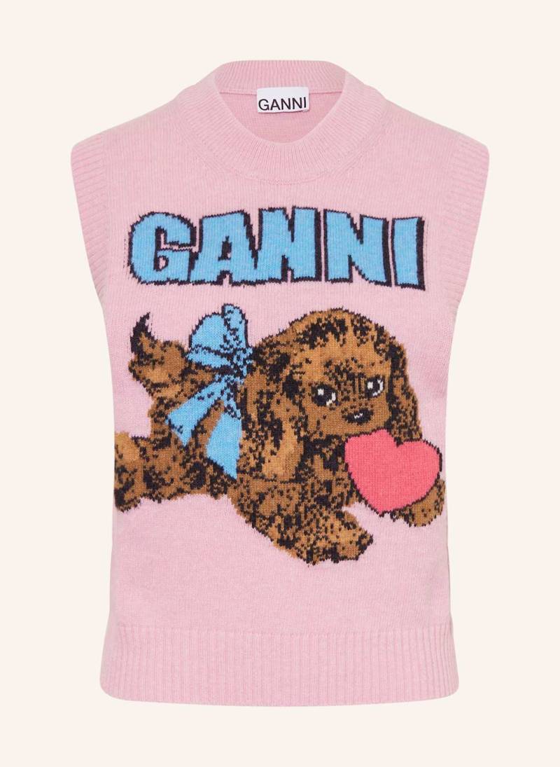 Ganni Pullunder rosa von Ganni