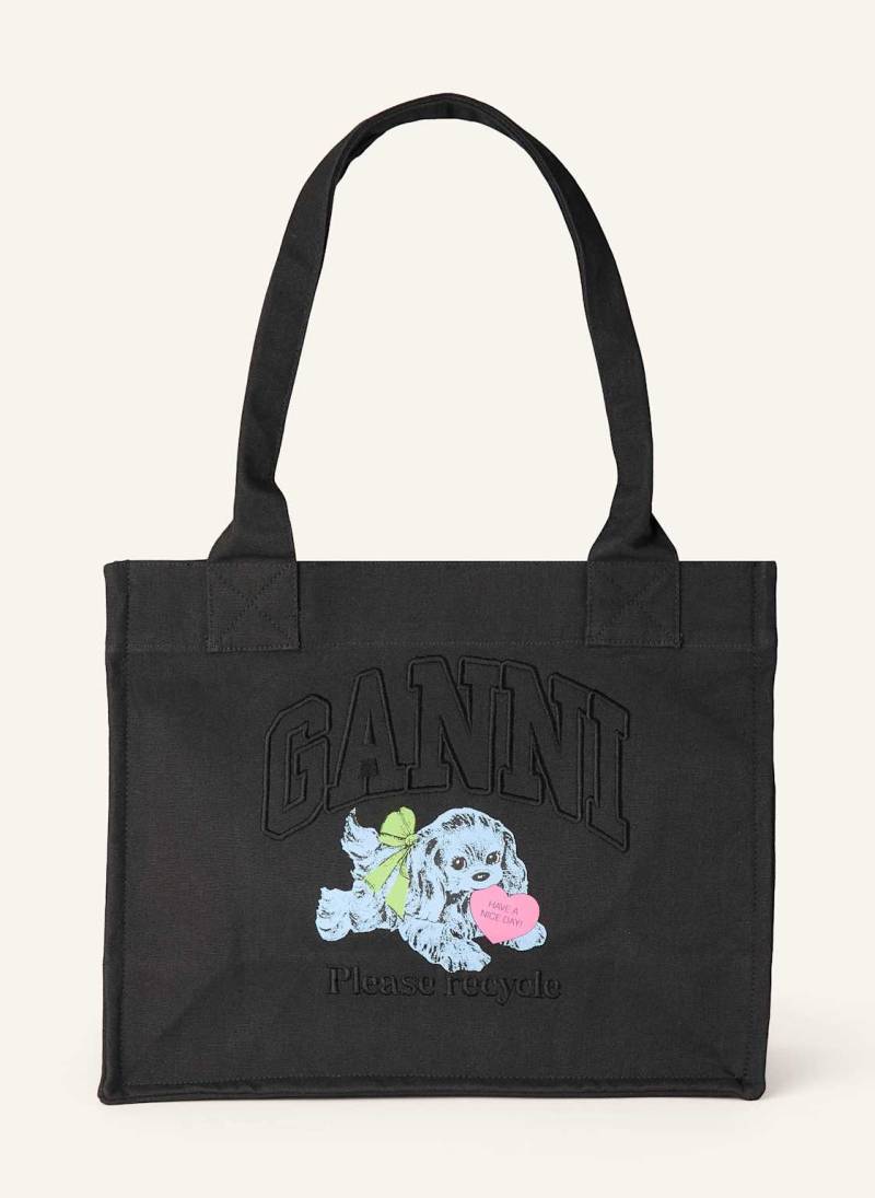 Ganni Shopper Large schwarz von Ganni