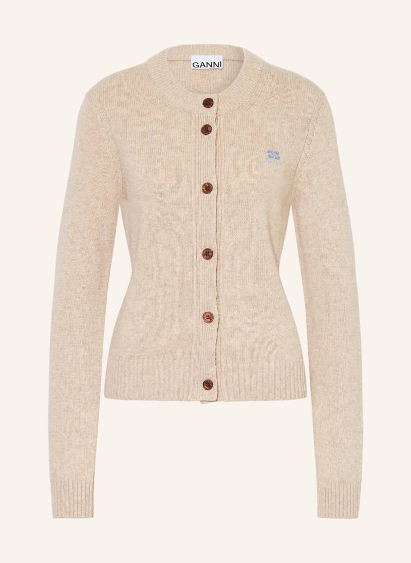 Ganni Strickjacke beige von Ganni