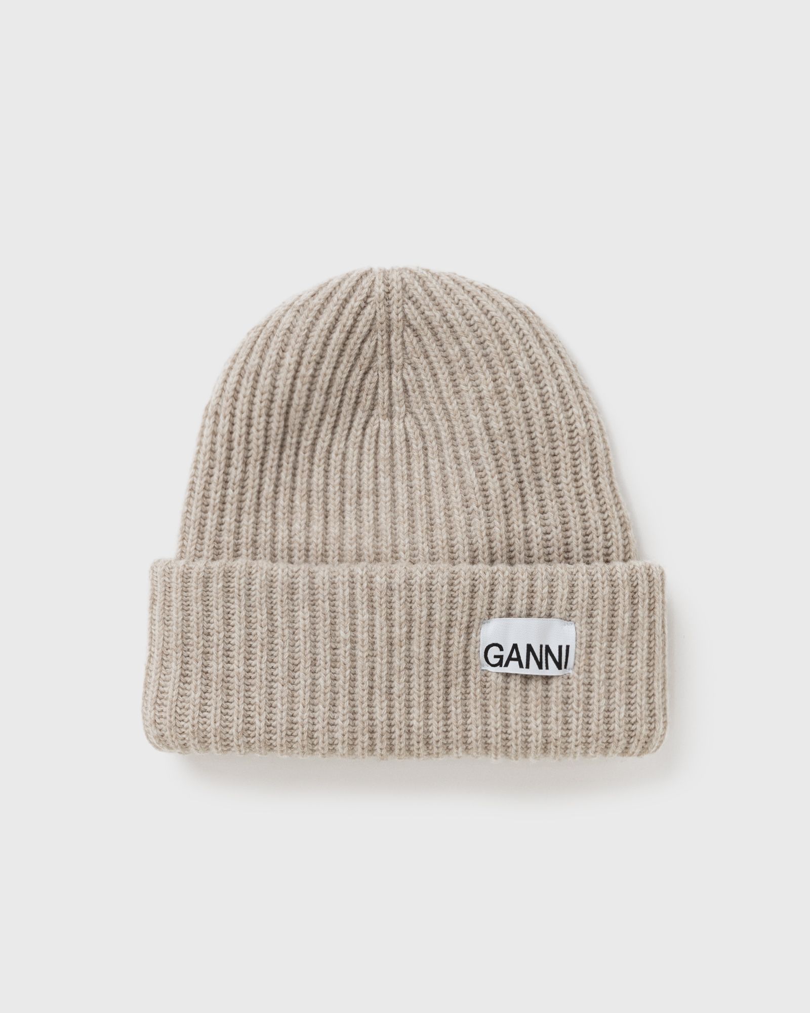 Ganni Structured Rib Beanie women Beanies brown in Größe:ONE SIZE von Ganni