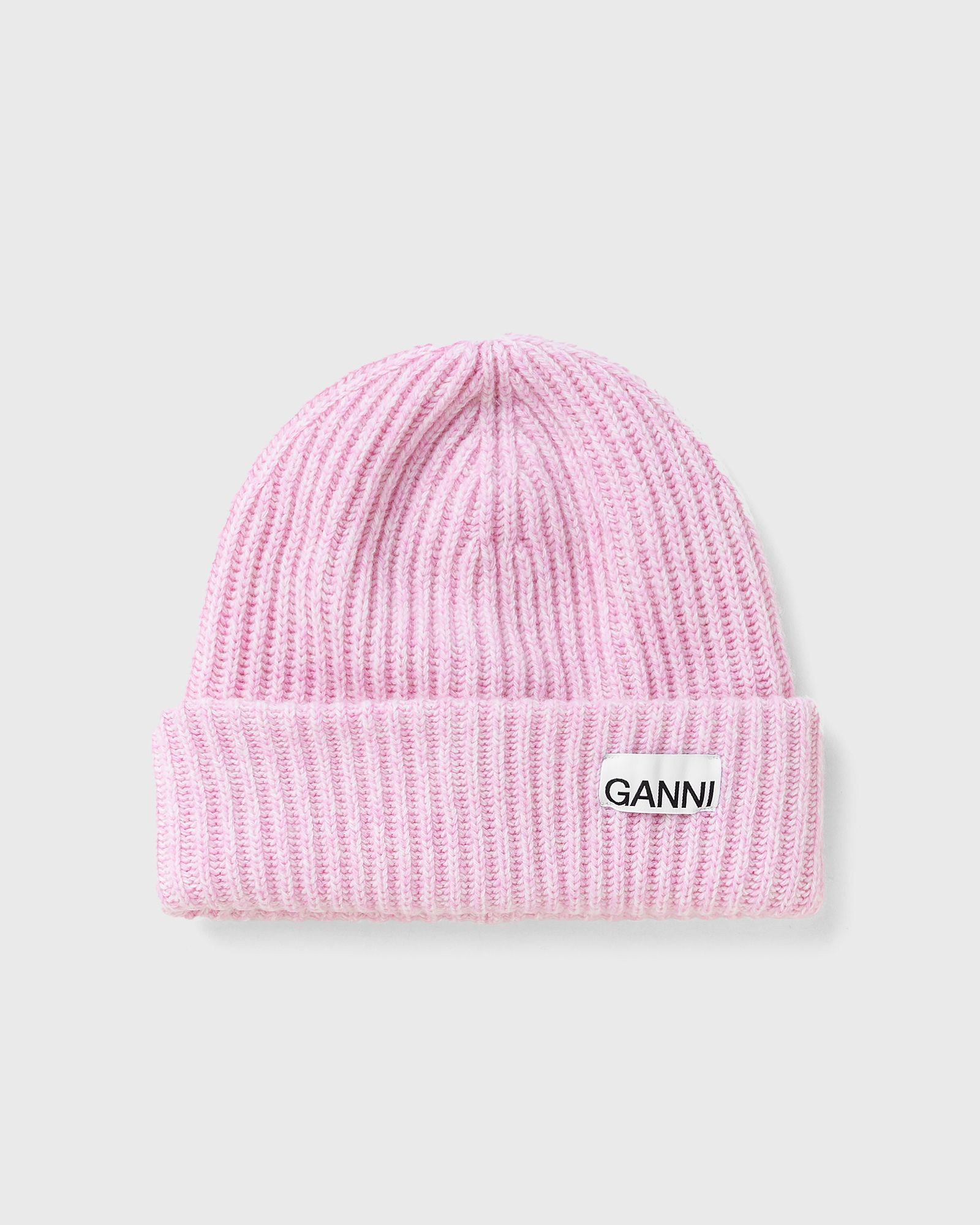 Ganni Structured Rib Beanie women Beanies pink in Größe:ONE SIZE von Ganni