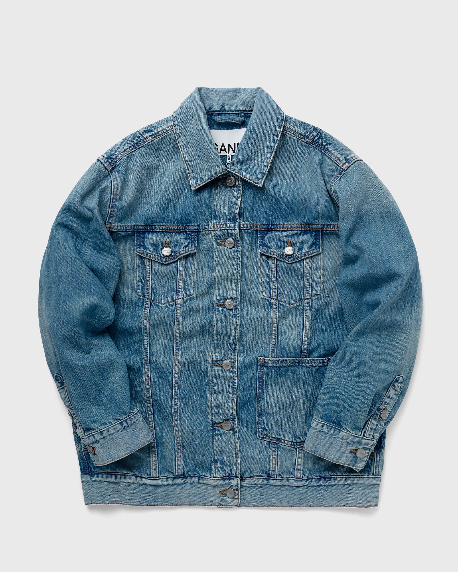 Ganni Tint Denim Oversized Jacket women Denim Jackets blue in Größe:S/M von Ganni