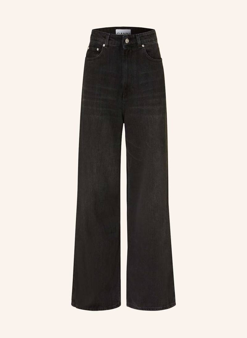 Ganni Wide Leg Jeans schwarz von Ganni