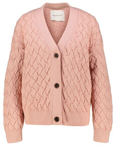 Damen Strickjacke TEXTURED COTTON CARDIGAN von Gant