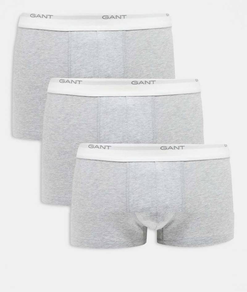 GANT - 3er-Pack Unterhosen in Grau mit kleinem Logo von Gant