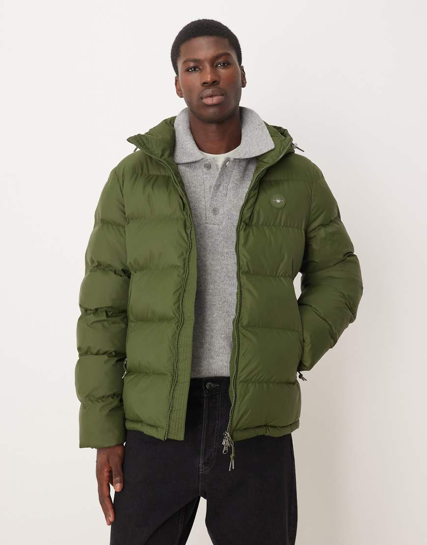 GANT - Active Cloud - Wattierte Jacke in Dunkelgrün von Gant