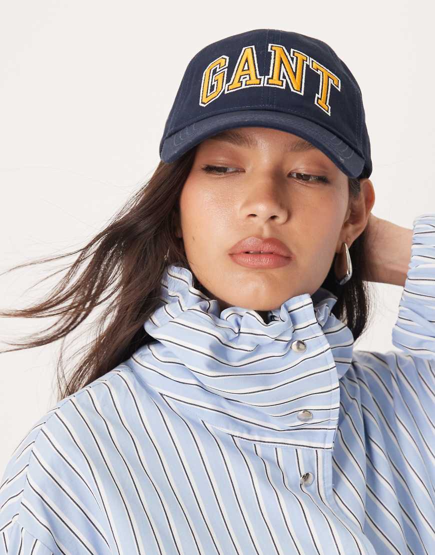 GANT - College-Kappe aus Baumwoll-Twill in Marineblau von Gant