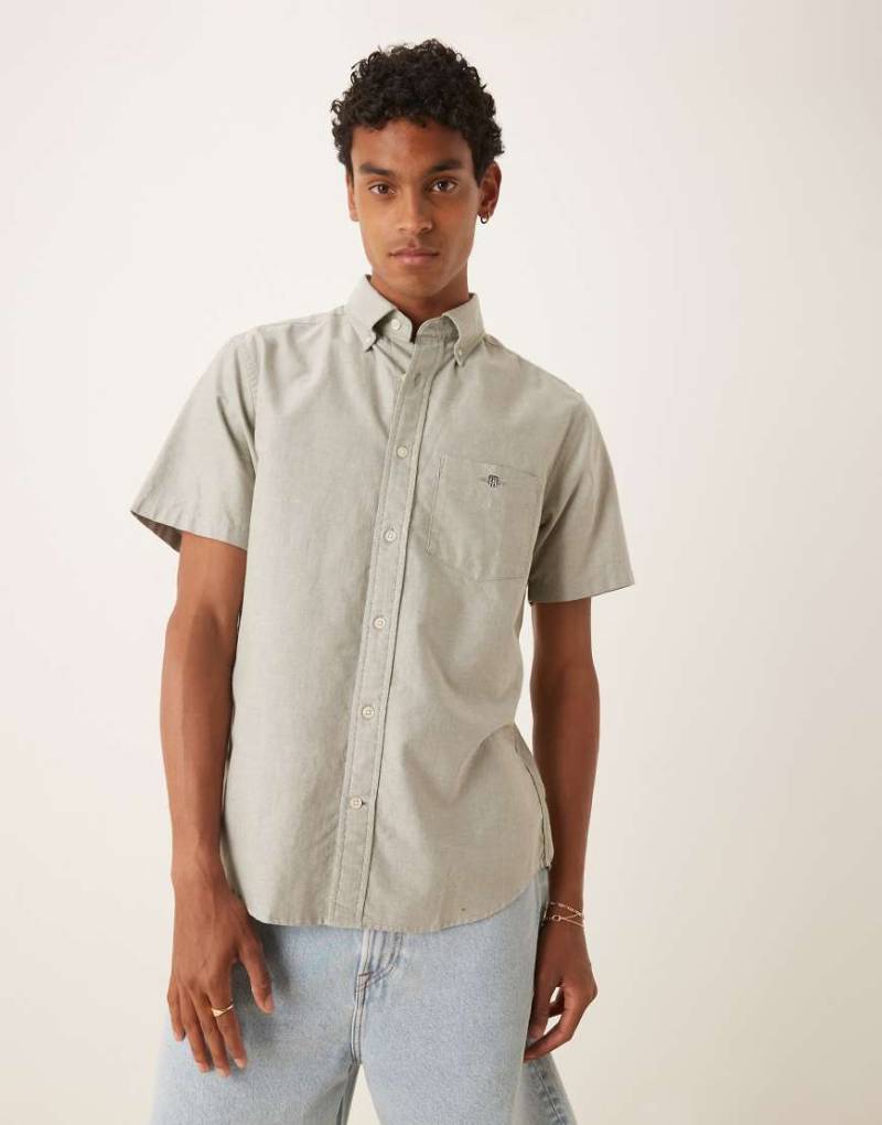 GANT - Klassisches Oxford-Hemd mit schmalem Schnitt in Grün von Gant