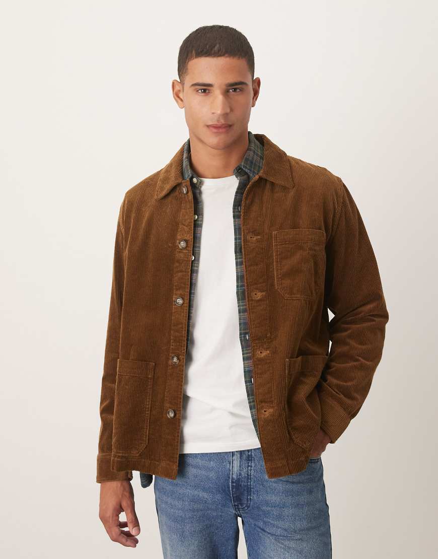 GANT - Regular-Fit-Hemdjacke aus Cord in Braun-Brown von Gant